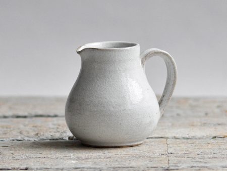 Medium Jug with handle, Snow White For Cheap