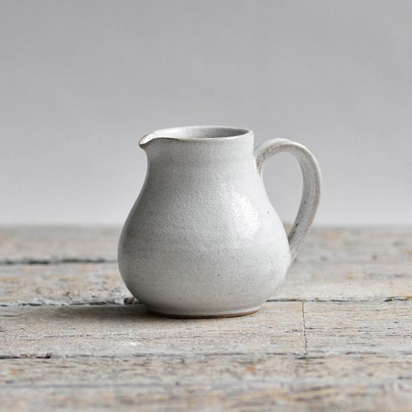 Medium Jug with handle, Snow White For Cheap