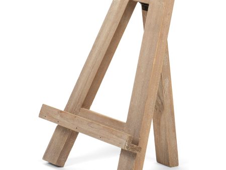 Red Co. 12.5  Tall Natural Wood Tabletop Tripod A-Frame Display Easel Stand and Art Holder, Distressed Brown Supply