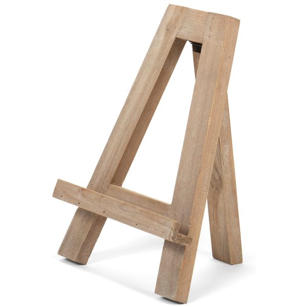 Red Co. 12.5  Tall Natural Wood Tabletop Tripod A-Frame Display Easel Stand and Art Holder, Distressed Brown Supply