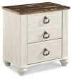 Willowton King Sleigh Bed, Dresser, Mirror and Nightstand Online Hot Sale