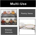 Stacking Cabinet Shelf Rack - Small (12 x 7 Inch) - Steel Metal Wire - Cupboard, Plate, Dish, Counter & Pantry Organizer Organization on Sale