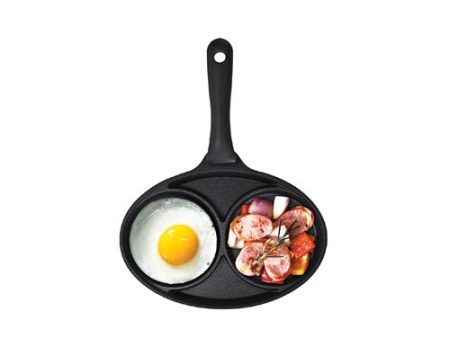 Two Divider Non-Stick Coated Egg Pan on Sale