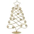 Red Co. 17.5  H Decorative Tabletop Display Christmas Tree Card & Photo Holder Rack in Old Gold Finish Discount