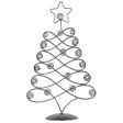 Red Co. 17.5  H Decorative Tabletop Display Christmas Tree Card & Photo Holder Rack in Silver Finish Fashion