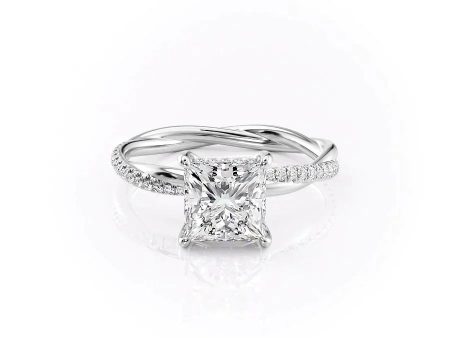 The Stacey Set With A 1 Carat Princess Moissanite Supply