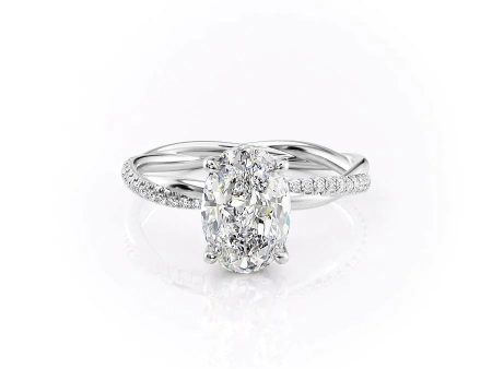 The Stacey Set With A 1.5 Carat Oval Moissanite Supply